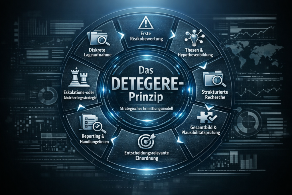 Das
DETEGERE-
Prinzip
Strategisches Ermittlungsmodell