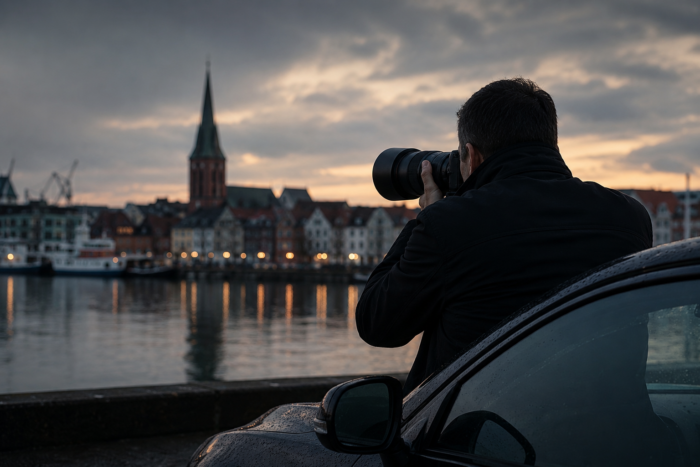 Detektei Flensburg für Wirtschaftskriminalität, Lohnfortzahlungsbetrug, Versicherungsbetrug, Supply-Chain-Fraud und internationale Ermittlungen.