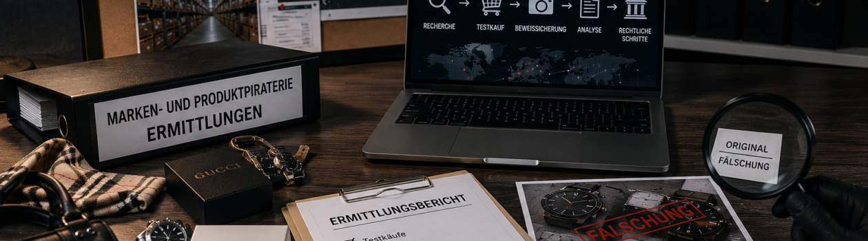 Ermittlungen bei Marken- und Produktpiraterie