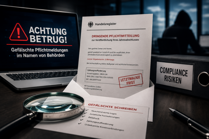 Betrug durch Fake Rechnungen