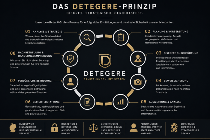 Oliver Peth - Privat Investigation Service Detegere / Wirtschaftsdetektei und Privatdetektei - Das DETEGERE Prinzip
