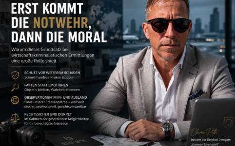 Notwehr und Moral, Gedanken eines Detektivs