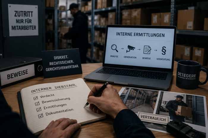 Oliver Peth - Privat Investigation Service Detegere / Wirtschaftsdetektei und Privatdetektei - Ermittlungen bei internem Diebstahl
