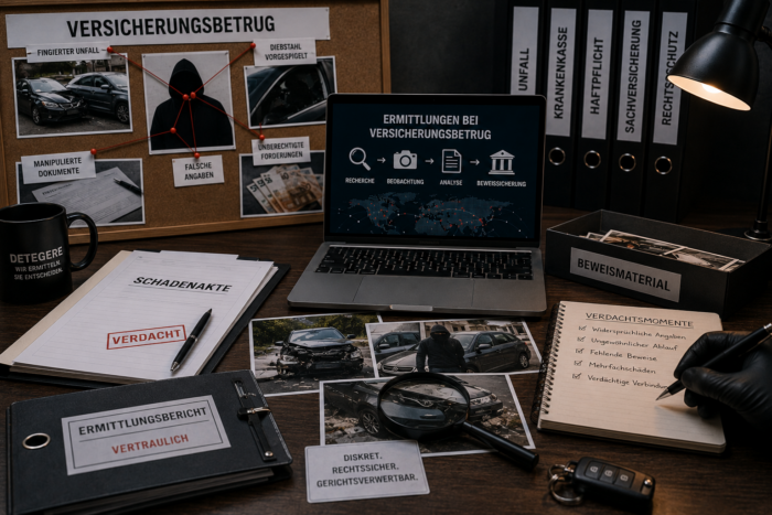 Oliver Peth - Privat Investigation Service Detegere / Wirtschaftsdetektei und Privatdetektei - Ermittlungen bei Versicherungsbetrug