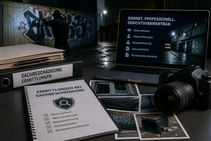 Oliver Peth - Privat Investigation Service Detegere / Wirtschaftsdetektei und Privatdetektei Detegere - Ermittlungen bei Sachbeschädigung 