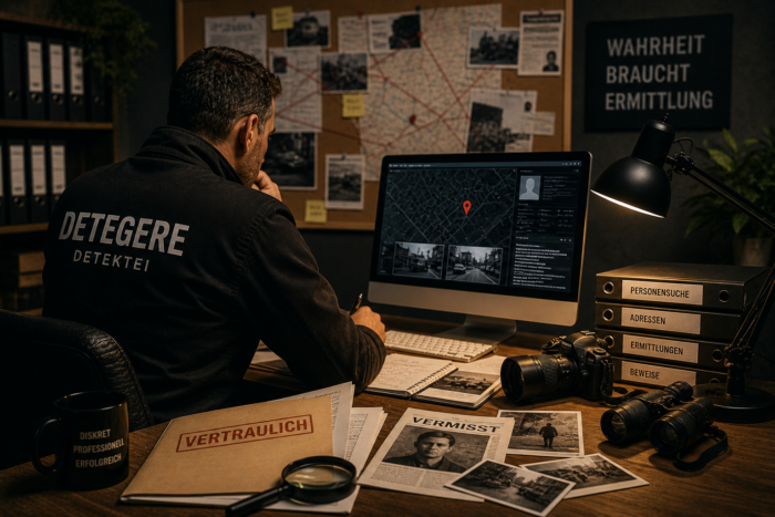 Wirtschaftsdetektei und Privatdetektei Detektei Detegere - Personensuche und Adressermittlungen 