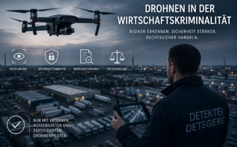 Drohnen bei der Detektei Detegere im Einsatz