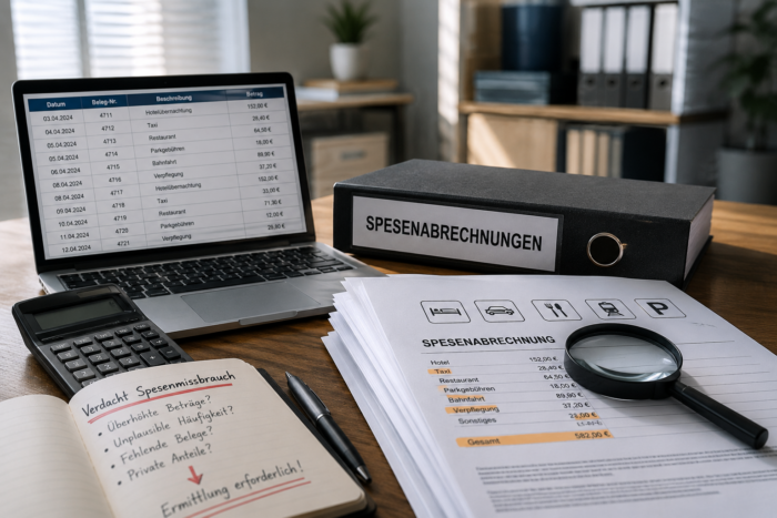 Oliver Peth - Privat Investigation Service Detegere / Wirtschaftsdetektei und Privatdetektei - Ermittlungen bei Verdacht auf Spesenmissbrauch 