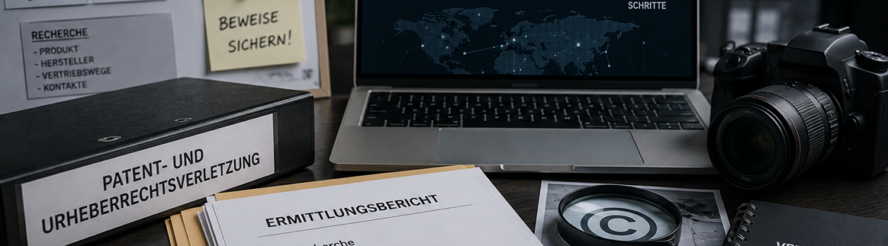 Ermittlungen bei Patent- und Urheberrechtsverletzung