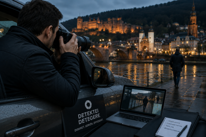 Detektei Detegere in Heidelberg:diskrete Wirtschafts- und Privatdetektei, Observationen, Industrie-Ermittlungen, Nähe zum Rhein-Main-Gebiet. International tätig