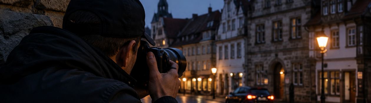 Detektei Detegere in Lemgo: diskrete Ermittlungen, Observationen und gerichtsfeste Beweise für Unternehmen, Kanzleien und Privatpersonen in Ostwestfalen-Lippe.