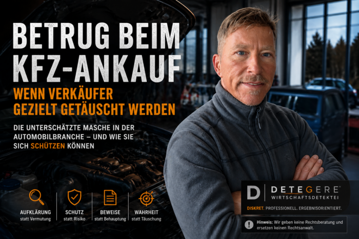 Oliver Peth - Privat Investigation Service Detegere / Wirtschaftsdetektei und Privatdetektei Detegere - Manipulation beim KFZ-Ankauf