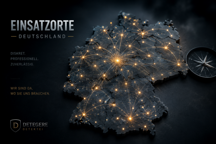 Einsatzorte der Detektei Detegere in Deutschland