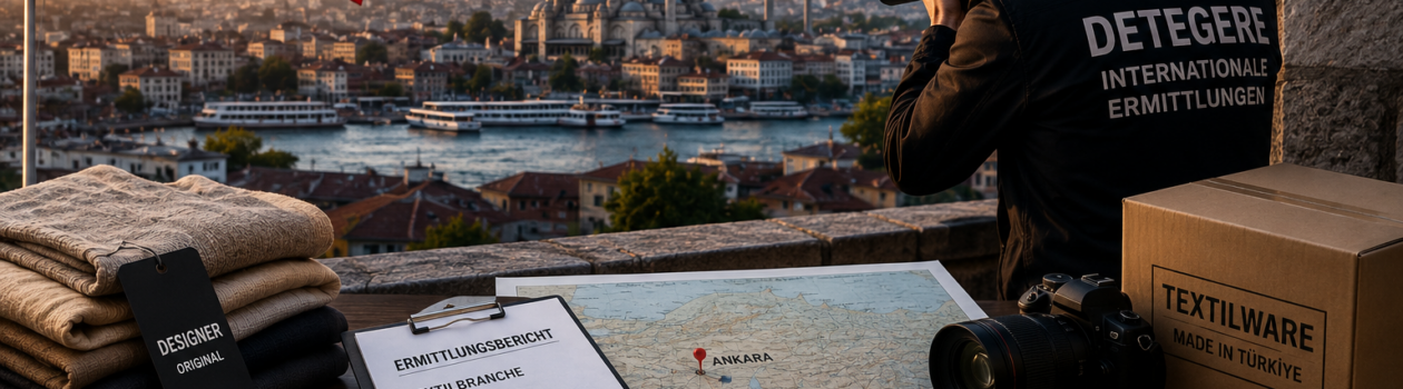Detektei Türkei: Ermittlungen bei Markenpiraterie, Textilbetrug, Speditionsdelikten und Compliance-Fällen. Weltweite Observationen & OSINT für Unternehmen und Kanzleien.