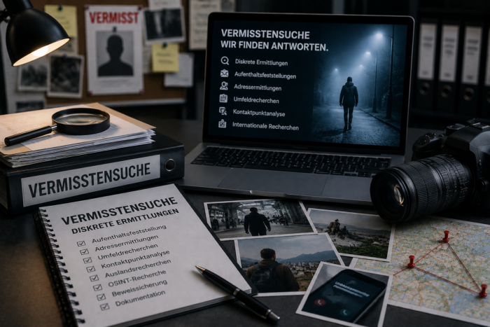 Oliver Peth - Privat Investigation Service Detegere / Wirtschaftsdetektei und Privatdetektei Detegere - Vermisstensuche 