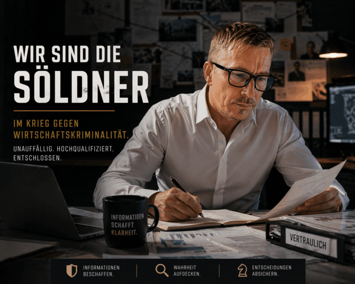 Oliver Peth - Privat Investigation Service Detegere / Wirtschaftsdetektei und Privatdetektei Detegere - Wir sind die Söldner im Krieg gegen die Wirtschaftskriminalität