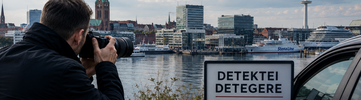 Detektei Detegere in Kiel: diskrete Observationen, Wirtschaftsermittlungen, gerichtsverwertbare Beweise, internationale Erfahrung und schnelle Einsatzfähigkeit.
