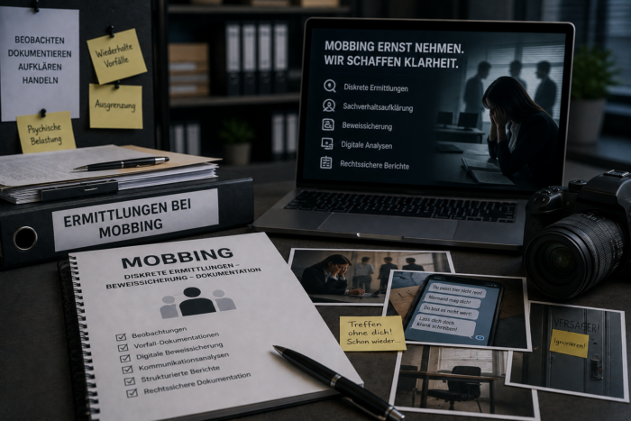 Oliver Peth - Privat Investigation Service Detegere / Wirtschaftsdetektei und Privatdetektei Detegere - Ermittlungen bei Mobbing