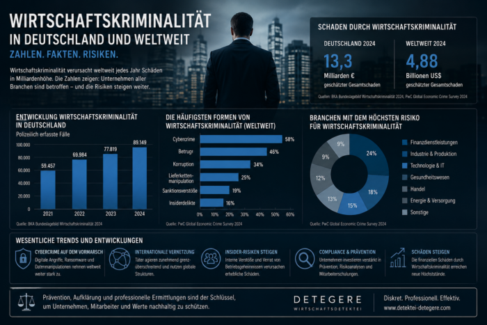 Oliver Peth - Privat Investigation Service Detegere / Wirtschaftsdetektei und Privatdetektei - Wirtschaftskriminalität in Zahlen 