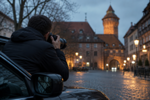 Detektei Nürnberg für Anwälte, Unternehmen und Privatmandanten. Diskrete Premium-Ermittlungen, gerichtsfeste Dokumentation und persönliche Fallführung.