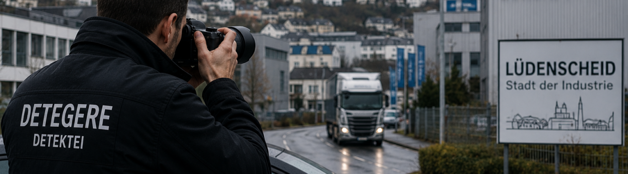 Detektei Lüdenscheid für Industrie, Mittelstand, Arbeitnehmerdelikte, Lohnfortzahlungsbetrug und Wirtschaftsermittlungen im Sauerland.