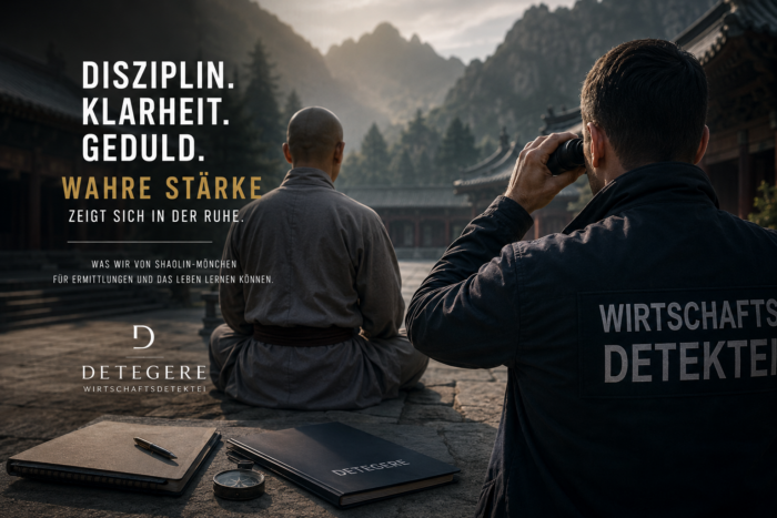 Disziplin, Geduld, Fairness und innere Ruhe: Was eine renommierte Wirtschaftsdetektei aus der Haltung der Shaolin-Mönche für professionelle Ermittlungen lernen kann.