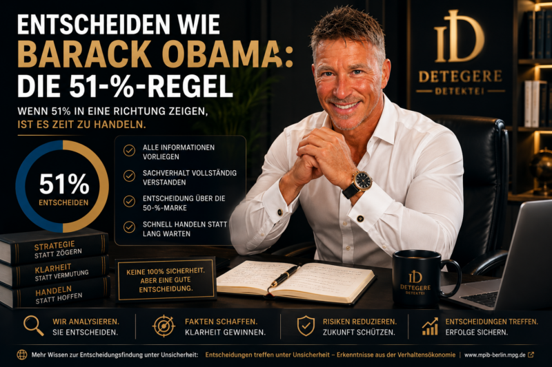 Die 51-%-Regel: Bessere Entscheidungen statt langem Zögern