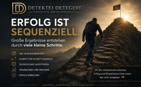 Erfolg entsteht durch viele kleine Schritte. Erfahren Sie, warum Beharrlichkeit, Disziplin und Ausdauer langfristig zu nachhaltigem Erfolg führen.