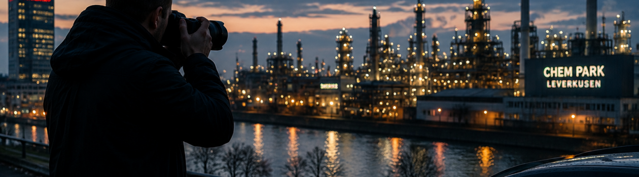 Detektei Leverkusen für Wirtschafts- und Privatfälle: Ermittlungen bei Chemie, Industrie, Konzernumfeld, Mitarbeiterdelikten und Beweissicherung.