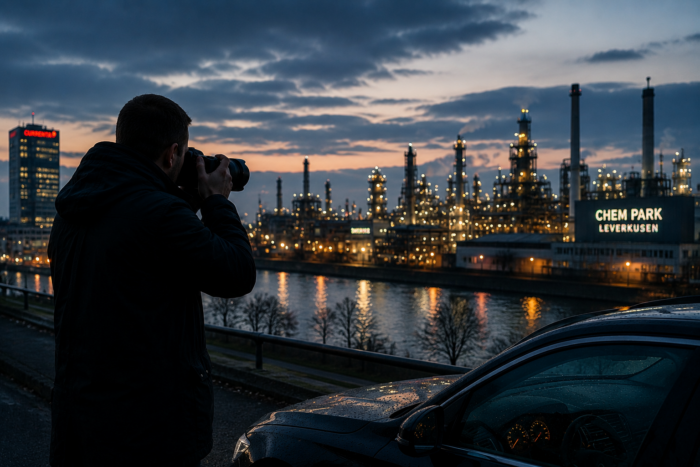 Detektei Leverkusen für Wirtschafts- und Privatfälle: Ermittlungen bei Chemie, Industrie, Konzernumfeld, Mitarbeiterdelikten und Beweissicherung.