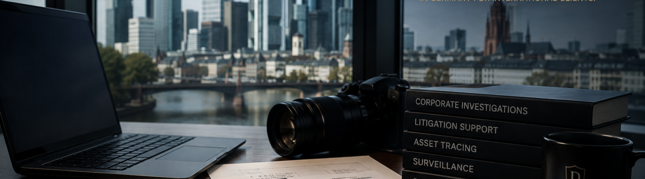 Professional investigative support in Germany for international law firms, companies, insurers and family offices. Surveillance, OSINT, litigation support.