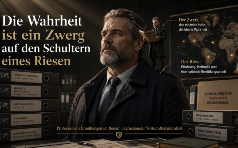 Internationale Wirtschaftskriminalität beginnt oft mit einem kleinen Indiz. Erfahren Sie, warum professionelle Ermittlungen und OSINT entscheidend sind.
