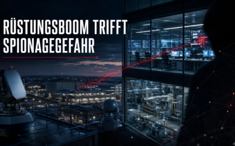 Rüstungsindustrie und Hightech wachsen. Zugleich steigen Risiken durch Spionage, Sabotage und Innentäter. So schützen Unternehmen Wissen und Lieferketten.