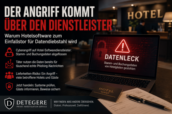 Ein Cyberangriff auf einen Hotel-Softwaredienstleister legt Stamm- und Buchungsdaten offen. Erfahren Sie, warum Drittanbieter zum Sicherheitsrisiko werden...