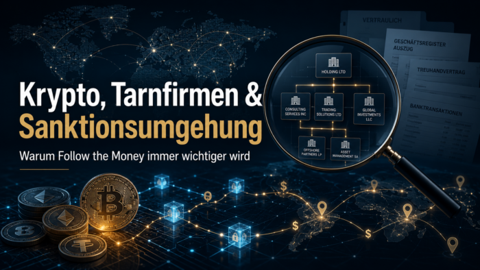 Kryptowährungen, internationale Firmenstrukturen und verschleierte Zahlungswege erhöhen Compliance-Risiken. Wie OSINT Recherchen Verbindungen sichtbar machen.