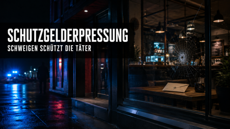 Schutzgeldforderungen bedrohen Unternehmen und Menschen. Erfahren Sie, wie Beweise gesichert, Risiken bewertet und Eskalationen aktiv verhindert werden können.
