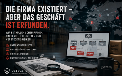 Scheinfirmen können vollkommen seriös wirken. Erfahren Sie, wie Due Diligence, OSINT und Corporate Intelligence versteckte Risiken aufdecken.