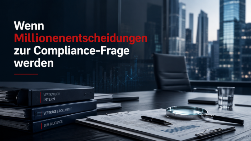 Millionenkredit unter Verdacht: Warum interne Ermittlungen, Background Checks und Compliance Unternehmen vor Interessenkonflikten und Schäden schützen.