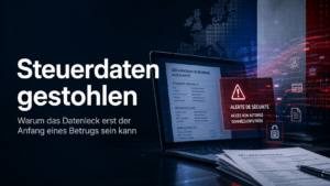 678.000 Steuerpflichtige betroffen: Warum gestohlene Daten für Phishing, Identitätsdiebstahl und gezielten Unternehmensbetrug genutzt werden können.