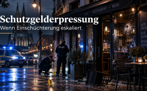 Schutzgelderpressung: Wenn Einschüchterung eskaliert Schüsse in Köln zeigen das Risiko von Erpressung. Wie Unternehmen Warnsignale erkennen, Täterstrukturen analysieren und frühzeitig handeln können.