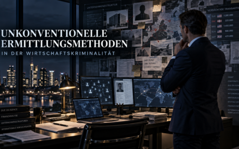 Unkonventionelle Ermittlungsmethoden bei Wirtschaftskriminalität Wie OSINT, HUMINT, Profiling und ungewöhnliche Ermittlungsansätze komplexe Wirtschaftskriminalität aufdecken können. Einblick in moderne Ermittlungsarbeit.