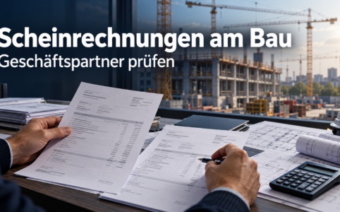 Scheinrechnungen im Baugewerbe erkennen: Detegere zeigt Warnsignale, erklärt die Prüfung von Subunternehmern und gibt konkrete Beispiele und konkrete Antworten.