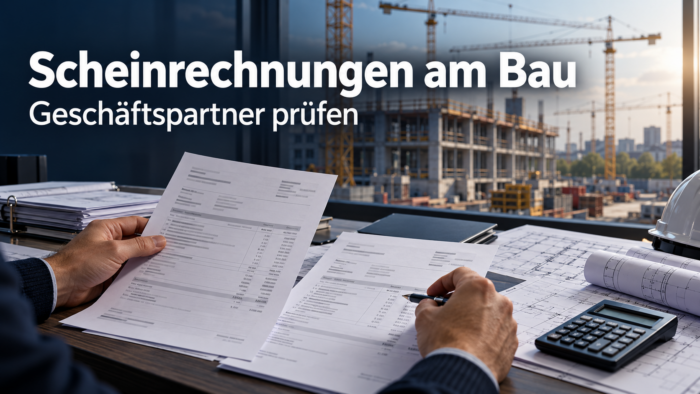 Scheinrechnungen im Baugewerbe erkennen: Detegere zeigt Warnsignale, erklärt die Prüfung von Subunternehmern und gibt konkrete Beispiele und konkrete Antworten.