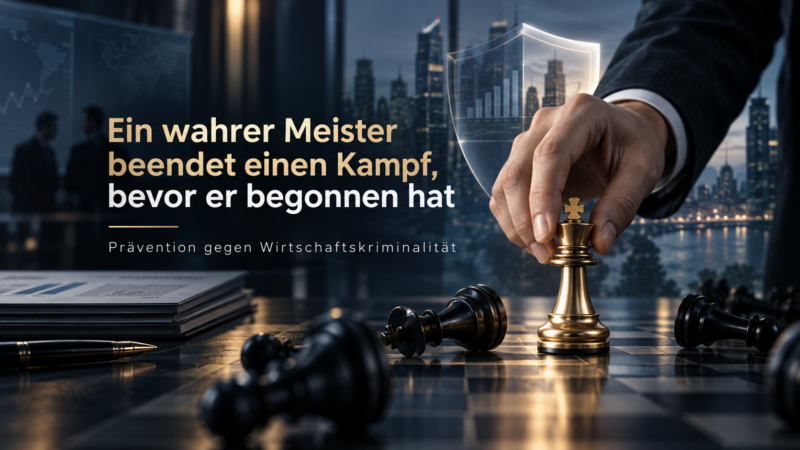 Wie Unternehmen Wirtschaftskriminalität früh erkennen, Risiken reduzieren und mit gezielter Prävention Schäden verhindern können.