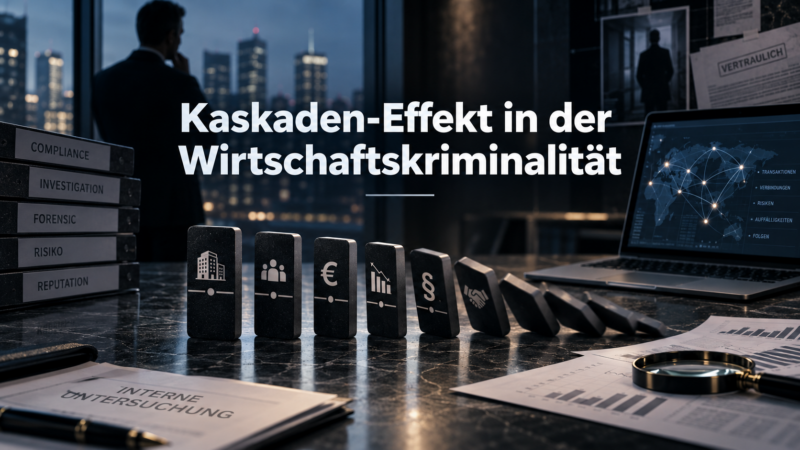 Wie kleine Betrugsfälle große Schäden auslösen. Der Kaskaden-Effekt zeigt, warum Unternehmen bei Wirtschaftskriminalität früh handeln sollten.