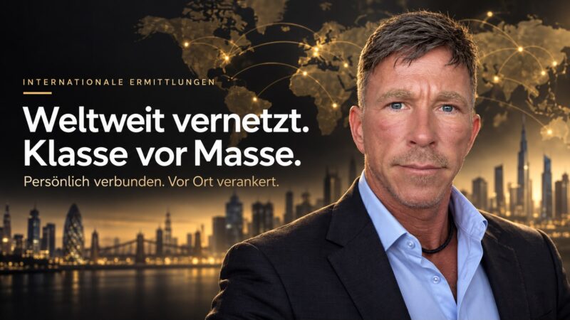 Internationale Ermittlungen mit ausgewählten Partnern vor Ort. Warum Detegere auf persönliche Kontakte, Qualifikation und zentrale Fallführung setzt.