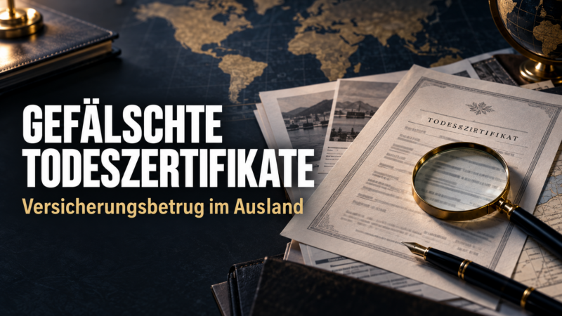 Gefälschte Todeszertifikate im Ausland: Detegere prüft diskret Sterbeurkunden, Todesumstände und mögliche Lebenszeichen für Versicherer und Kanzleien weltweit.