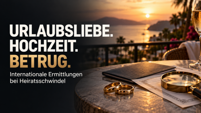 Urlaubsliebe oder Heiratsschwindel? Detegere ermittelt weltweit, auch in Afrika, und unterstützt Familienrechtsanwälte mit dokumentierten Fakten.