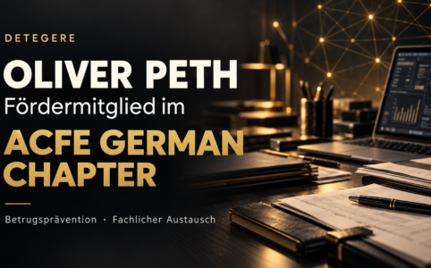Oliver Peth ist Fördermitglied im ACFE German Chapter. Detegere vertieft den Austausch zu Betrugsprävention, internen Ermittlungen und Wirtschaftskriminalität.