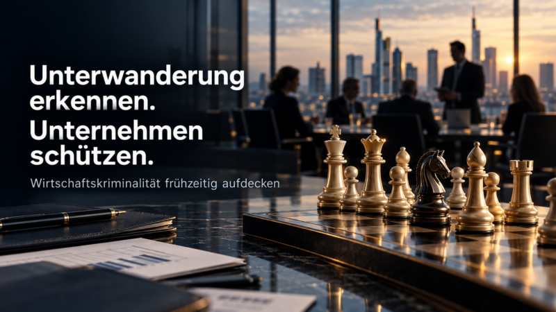 Machtmissbrauch und Unterwanderung gefährden Unternehmen. Detektei Detegere prüft Hintergründe und hilft, Risiken für Wirtschaftsbetrug frühzeitig zu erkennen.
